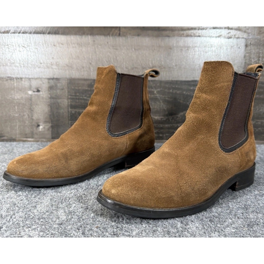 Thursday Boot Company Duchess Chelsea Cognac Brown Suede Leather Women 6 US